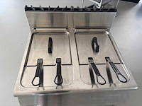 Combisteel dubbele gasfriteuse friteuse op gas - afbeelding 7 van  11