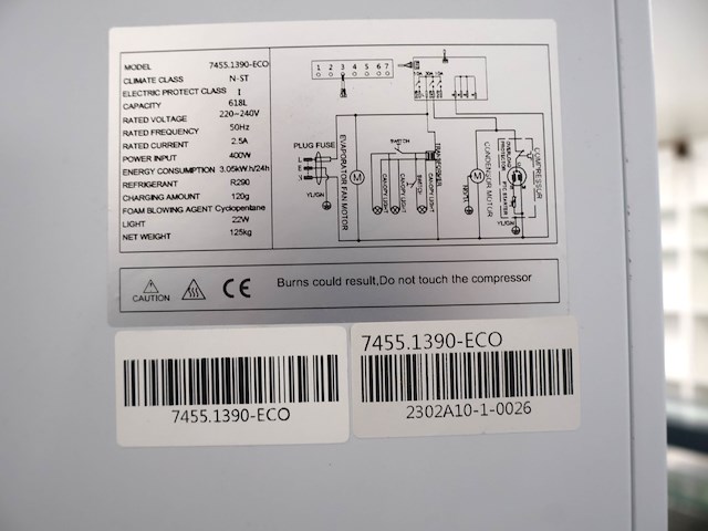 Combisteel vitrinefrigo 2deurs - afbeelding 5 van  5