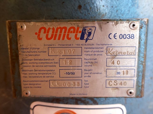 Comet zandstraalpot - afbeelding 8 van  9