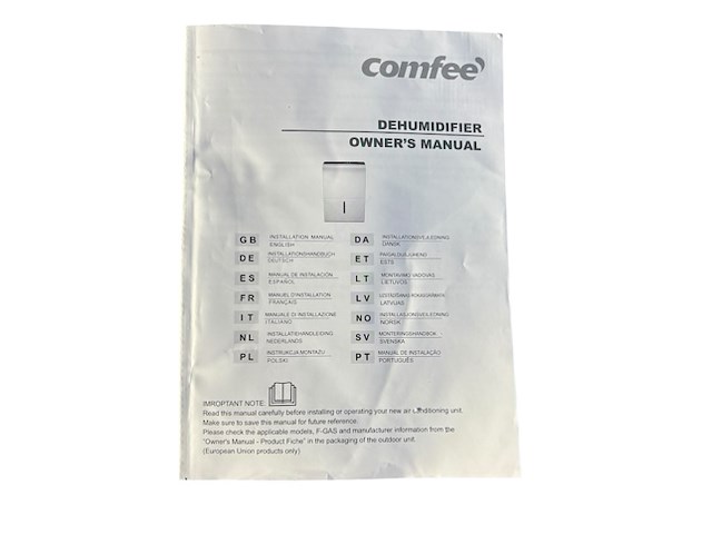 Comfee mddp-50den7 luchtontvochtiger - afbeelding 5 van  6