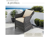 Comfortabele fauteuil met armleuningen voor de tuin - afbeelding 6 van  8