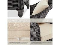 Comfortabele fauteuil met armleuningen voor de tuin - afbeelding 7 van  8