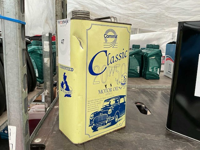 Comma,inhoud 5 liter 20w50 classic motor olie,inhoud 5 liter - afbeelding 1 van  2