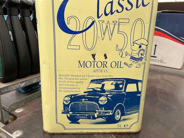 Comma,inhoud 5 liter 20w50 classic motor olie,inhoud 5 liter - afbeelding 2 van  2