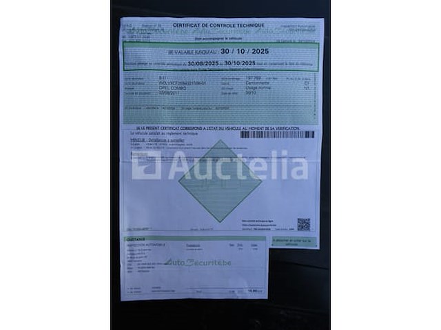 Commerciële bestelwagen opel combo 1,7 cdti (2011-198,607 km-vin:w0lvxcf25b4321506) - afbeelding 25 van  40