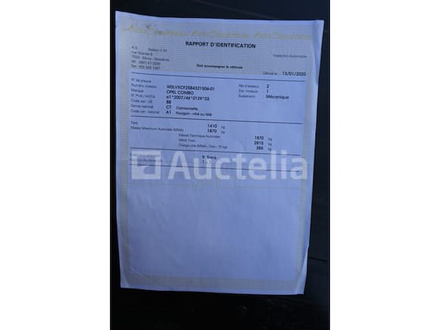Commerciële bestelwagen opel combo 1,7 cdti (2011-198,607 km-vin:w0lvxcf25b4321506) - afbeelding 35 van  40