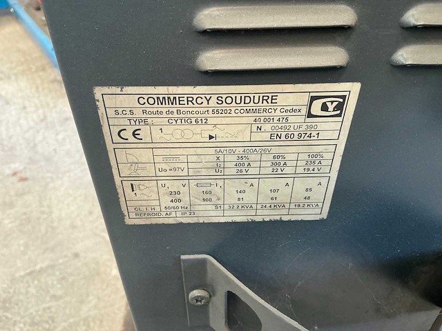 Commercy soudere cytig 612 ac/dc tig-lasmachine - afbeelding 5 van  7