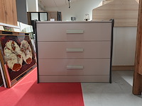 Commode – crème met grijze zijkanten | 3 lades - afbeelding 4 van  7