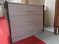 Commode – crème met grijze zijkanten | 3 lades - afbeelding 5 van  7