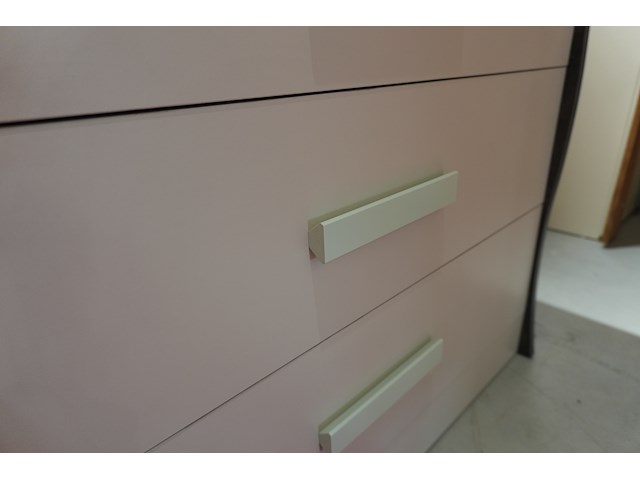 Commode – crème met grijze zijkanten | 3 lades - afbeelding 7 van  7