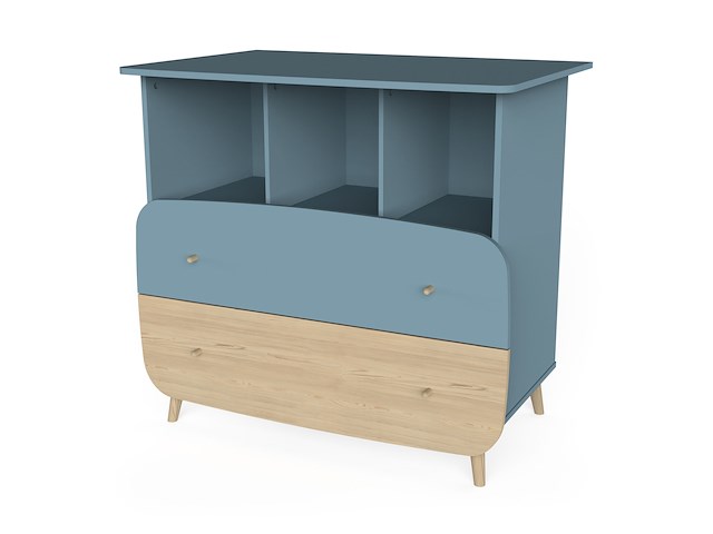 Commode firmiana | 96 x 55,7 x 82,8 cm | blauw - afbeelding 2 van  8