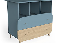 Commode firmiana | 96 x 55,7 x 82,8 cm | blauw - afbeelding 3 van  8