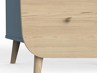 Commode firmiana | 96 x 55,7 x 82,8 cm | blauw - afbeelding 4 van  8