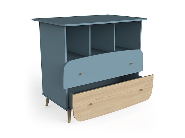 Commode firmiana | 96 x 55,7 x 82,8 cm | blauw - afbeelding 5 van  8