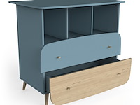 Commode firmiana | 96 x 55,7 x 82,8 cm | blauw - afbeelding 5 van  8