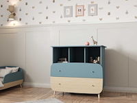 Commode firmiana | 96 x 55,7 x 82,8 cm | blauw - afbeelding 8 van  8