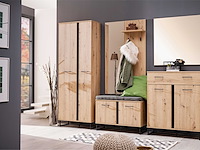 Commode hoggas 2 deuren & 1 lade - eik - afbeelding 1 van  7