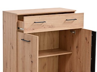 Commode hoggas 2 deuren & 1 lade - eik - afbeelding 2 van  7