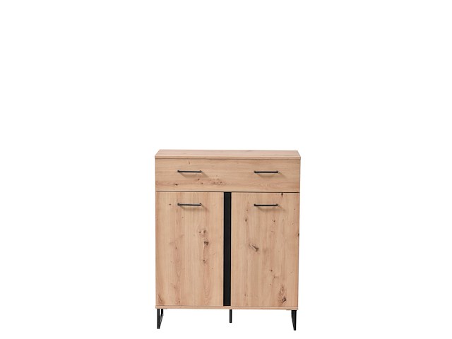Commode hoggas 2 deuren & 1 lade - eik - afbeelding 3 van  7