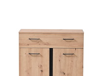 Commode hoggas 2 deuren & 1 lade - eik - afbeelding 3 van  7