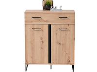Commode hoggas 2 deuren & 1 lade - eik - afbeelding 7 van  7