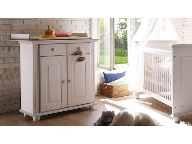 Commode laurel met opzetstuk - wit - afbeelding 1 van  3
