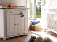 Commode laurel met opzetstuk - wit - afbeelding 1 van  3