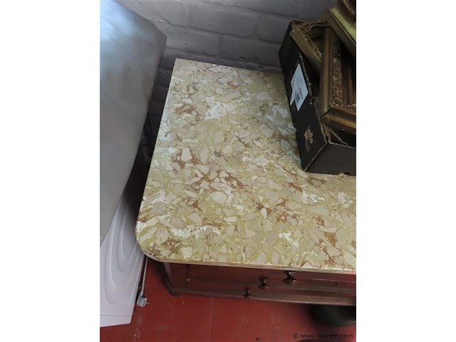 Commode met marmeren blad - afbeelding 2 van  4