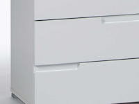 Commode peso 1 deur 4 lades - wit - afbeelding 2 van  2