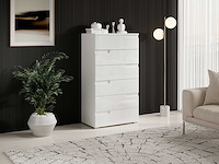 Commode peso 6 lades - wit - afbeelding 2 van  7