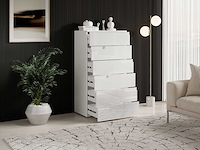 Commode peso 6 lades - wit - afbeelding 3 van  7