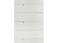 Commode peso 6 lades - wit - afbeelding 4 van  7
