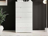 Commode peso 6 lades - wit - afbeelding 5 van  7