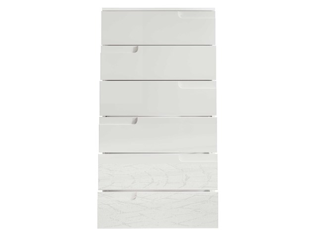 Commode peso 6 lades - wit - afbeelding 6 van  7