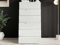 Commode peso 6 lades - wit - afbeelding 7 van  7