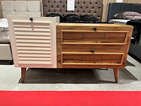 Commode – walnoot hout look - afbeelding 1 van  4