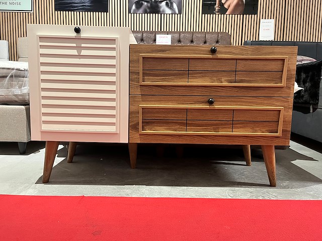 Commode – walnoot hout look - afbeelding 3 van  4