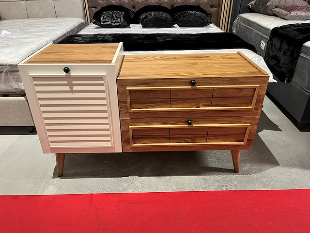 Commode – walnoot hout look - afbeelding 4 van  4