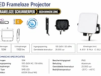 Compacte led frameless floodlight – 10w – 6400k koud wit – ip66 – pegasus-10 (10 stuks) - afbeelding 5 van  5