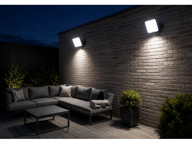 Compacte led frameless floodlight – 50w – 6400k koud wit – ip66 – pegasus-50 (10 stuks) - afbeelding 2 van  5