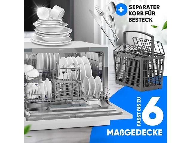 Compacte vaatwasser tsg7405-wit, 6 instellingen - afbeelding 3 van  8