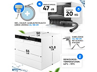 Compacte vaatwasser tsg7405-wit, 6 instellingen - afbeelding 4 van  8