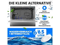 Compacte vaatwasser tsg7405-wit, 6 instellingen - afbeelding 2 van  9