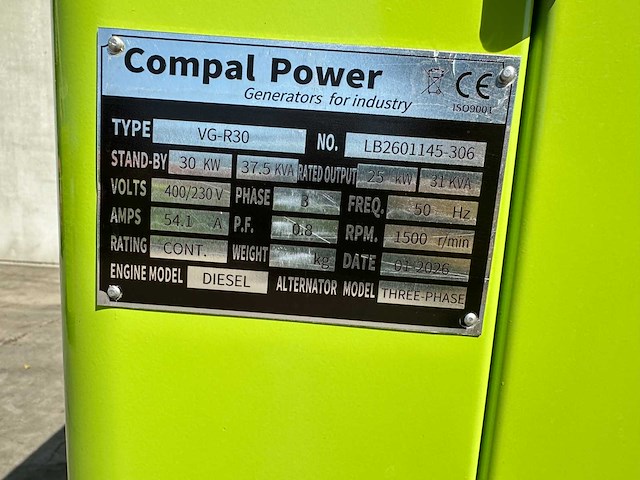 Compal power - 2026 - vg-r30 - stroomgenerator - afbeelding 8 van  16