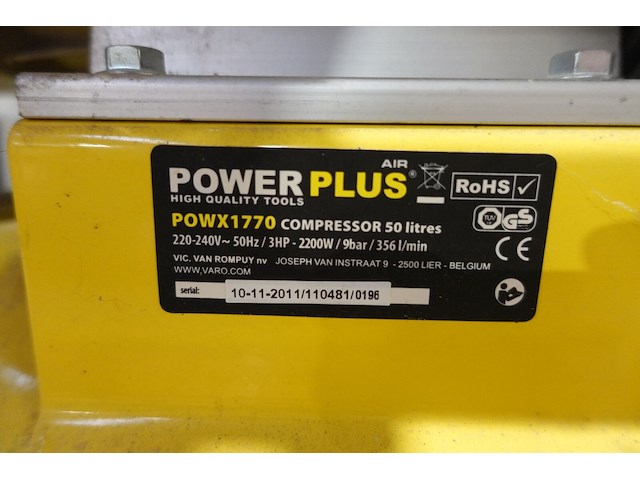 Comperessor powerplus - afbeelding 3 van  4