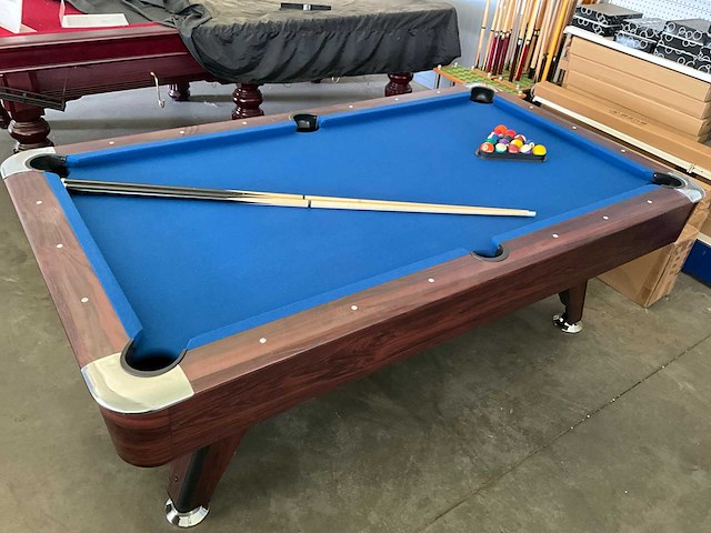 Competition pooltafel blauw - verpakt - afbeelding 1 van  8