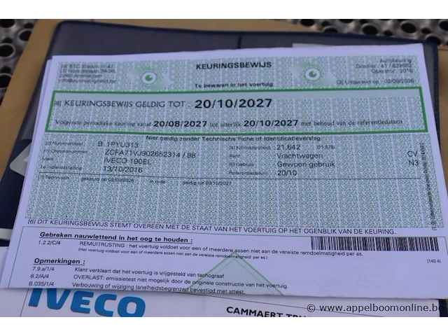 Compleet geinstalleerde bib bus iveco 190el, datum 1ste inschr 13/10/2016, chassis nr zcfa71vj902652314, diesel, euro vi, km-stand 21653, vv batterijen, airco en veel meer - afbeelding 7 van  33