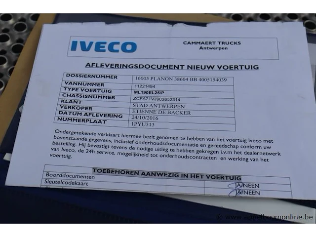 Compleet geinstalleerde bib bus iveco 190el, datum 1ste inschr 13/10/2016, chassis nr zcfa71vj902652314, diesel, euro vi, km-stand 21653, vv batterijen, airco en veel meer - afbeelding 8 van  33