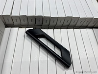 Compleet glazen schuifdeursysteem 3 deurs, veiligheidsglas 10 mm, 2820 mm breed, 3 stuks deuren 960 mm 2500 mm hoog, mat zwart ral 9005 - afbeelding 10 van  13