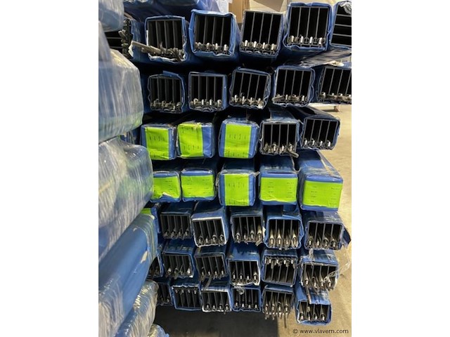 Compleet glazen schuifdeursysteem 4 deurs, veiligheidsglas 10 mm, 3750 mm breed, 4 stuks deuren 960 mm 2500 mm hoog, antraciet lichtgrijs ral 7016 - afbeelding 5 van  13